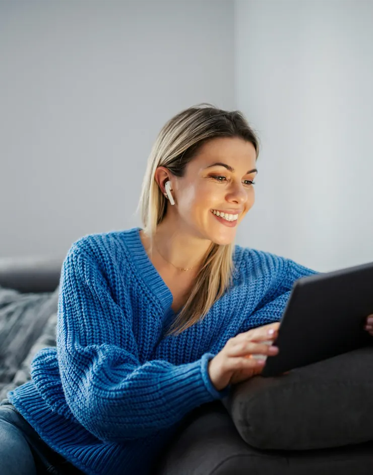 Young professional with tablet